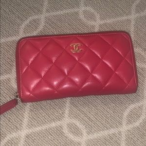 Chanel Hot Pink Mini Wallet